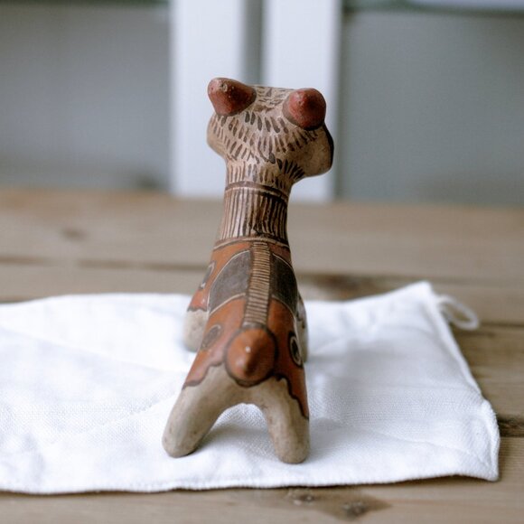 Vintage Pre-Columbian Reproduction Mexican Folk Art Clay Animal Figurine - Picture 4 of 5